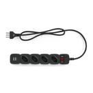 Protetor Eletrico Intelbras Epe204 4 Tomadas 2 Usb com produção na cor Preto