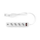 Protetor Eletrônico 4 Tomadas 2 USB EPE 204 USB 1 Metro Branco Intelbras
