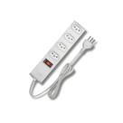 Protetor Eletrônico Branco com 4 Tomadas 2p+T 10A/250V com Cabo 1M - Fame