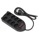 Protetor eletronico c/8 tomadas epe 1008+ preto 4824004 Protetor eletronico c/8 tomadas epe 1008+ preto 4824004