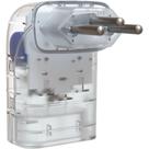 Protetor eletronico dps 3 pinos 20a iclamper pocket fit transparente 026804