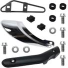 Protetor escape escapamento dianteiro e traseiro NXR125 NXR150 Bros 2003 a 2008 com suporte com parafusos e coxins