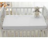 Protetor Impermeável De Berço 70x1.30x20 Altura Na Cor Branc Liso Branco