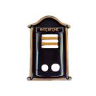 Protetor Interfone Caixa de Alumínio Fundido Ouro 21x14x6cm Protetor Interfone Caixa de Alumínio Fundido Ouro 21x14x6cm