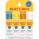 Protetor labial Burt's Bees Stocking Stuffers, pacote com 4 unidades, presente de Natal