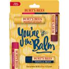 Protetor labial Burt's Bees You're the Balm, presente de Natal, pacote com 4