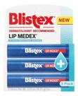 Protetor Labial Protetor Blistex Lip Medex Protectant Value 3 Pack Lip Balm Bastão 3Un Hidratante