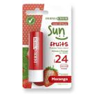 Protetor Labial Sun Fruits Morango UVA+UVB FPS 24 Dermachem