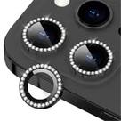 Protetor Lente de Câmera Strass Para iPhone 15 PRO e 15 PRO MAX -Anel Metal Preto em Vidro Temperado Protetor Lente de Câmera Strass Para iPhone 15 PRO e 15 PRO MAX -Anel Metal Preto em Vidro Temperado