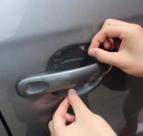 Protetor Maçaneta Ppf Transparente Auto-regenerativo Contra Riscos De Unhas Kit 4 Peças Premium