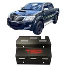 Protetor Motor Carter Hilux TRD CD 2009 2010 2011 2012 Preto