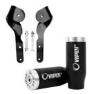 Protetor motor moto slider hornet 08 ed preto fosco viper