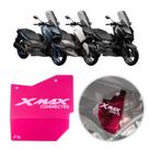 Protetor Motor Scooter Acrílico Rosa Yamaha Xmax 250