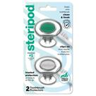 Protetor para Escova de Dentes Steripod com Clipe - Kit com 2 Unidades Verde e Prata