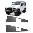 Protetor Para-lama Land Rover Defender Alumínio Xadrez Preto Protetor Para-lama Land Rover Defender Alumínio Xadrez Preto