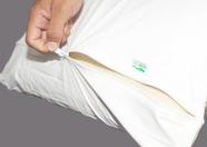 Protetor para travesseiro com zíper impermeável branco sênior care 13922