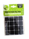Protetor Pé de Móveis Feltro Auto Adesivos 32 peças 2 x 2 cm.