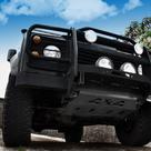 Protetor Peito de Aço Land Rover Defender - Aço Preto Fosco