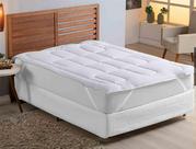 Protetor Pillow Top Casal Box com 2 Travesseiros Silicone