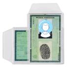 Protetor Porta Documento Tamanho Identidade RG 7,5x10,5cm Com Aba 100 Unidades ACP P7 Plástico