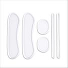 Protetor Silicone Transparente Calcanhar Ajuste Sapato 6 pçs
