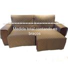 Protetor Sofá 2.50m(medindo Com Braços)2 Modulos Retratil e reclinavel - caramelo