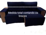 Protetor Sofá 2.70m(medindo Com Braços)2 Modulos Retratil e reclinavel - azul marinho