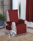 Protetor Sofá Poltrona Descanso Sala Camurça Suede Vermelho Protetor Sofá Poltrona Descanso Sala Camurça Suede Vermelho