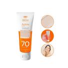 Protetor Solar Actine FPS 70 Efeito Base Cor Pele Clara Tom 1 Toque Seco Antioleosidade 40g