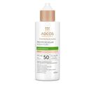 Protetor Solar Adcos Fotoproteção Diária Aqua Fluid Antioleosidade cor Peach FPS 50 com 40ml
