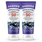 Protetor solar Badger Biodegradável Reef Safe SPF 50 85 ml, pacote com 2 unidades
