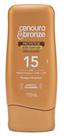 Protetor solar com cor efeito dourado fps 15 cenoura e bronze 110 ml
