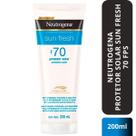 Protetor Solar Corporal Neutrogena Sun Fresh Fps 70 200ml Protetor Solar Corporal Neutrogena Sun Fresh Fps 70 200ml