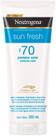 Protetor Solar Corporal Neutrogena Sun Fresh FPS70 200ml Protetor Solar Corporal Neutrogena Sun Fresh FPS70 200ml