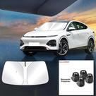 Protetor Solar Dobrável Para Para-brisa De Carro Com Bloqueio De Raios UV, Capa De Visor Para Janela