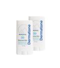 Protetor solar em bastão Dermatone SPF 50 15 ml (pacote com 2) resistente à água