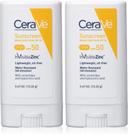 Protetor Solar em Bastão Mineral CeraVe FPS 50 Kit com 2 Unidades de 14g