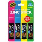 Protetor solar em bastão Sun Zapper, óxido de zinco SPF 50+, pacote com 4 Protetor solar em bastão Sun Zapper, óxido de zinco SPF 50+, pacote com 4