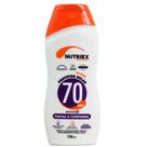Protetor Solar facial e corporal FPS 70 Hipoalergênico Ação Hidratante e Vitamina E Resistente à Água e Suor 120ml - Nutriex Profissional