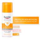 Protetor Solar Facial Eucerin Sun Pigment Control Tinted Claro FPS70 50ml