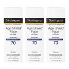 Protetor Solar Facial Neutrogena Age Shield SPF 70 - Pacote com 3 Unidades (90ml cada)