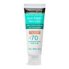 Protetor Solar Facial Neutrogena Sun Fresh Derm Care FPS 70 Pele Morena 40g