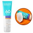 Protetor solar fps 60 toque seco 120g novo sunless