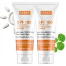 Protetor Solar HALIGIE FPS 100 Rosto e Corpo 2 unidades de 50g