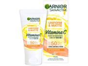 Protetor Solar Hidratante Facial Garnier Uniform & Matte Vitamina C FPS 50 Cor Média 40g