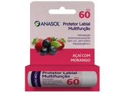 Protetor solar labial anasol aroma acai com morango vegano 5g