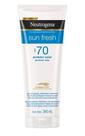 Protetor Solar Neutrogena Fps 70 Sun Fresh 1 Unidade De 200 Ml
