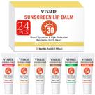 Protetor solar para lábios VISRIE SPF 30, pacote com 24 unidades