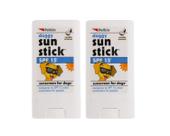 Protetor solar Petkin Dog Sunstick SPF 15 para cães 14,1 g, pacote com 2