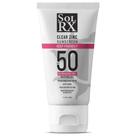 Protetor solar SolRx MINERAL+ SPF 50 Óxido de zinco resistente à água